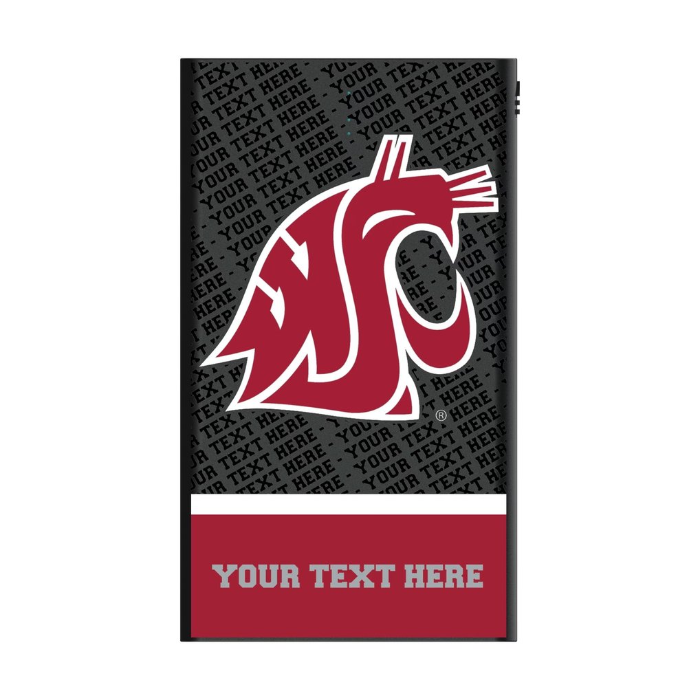 Washington State Cougars Keyscaper Personalized Endzone Plus 5000mAh Flat Powerbank