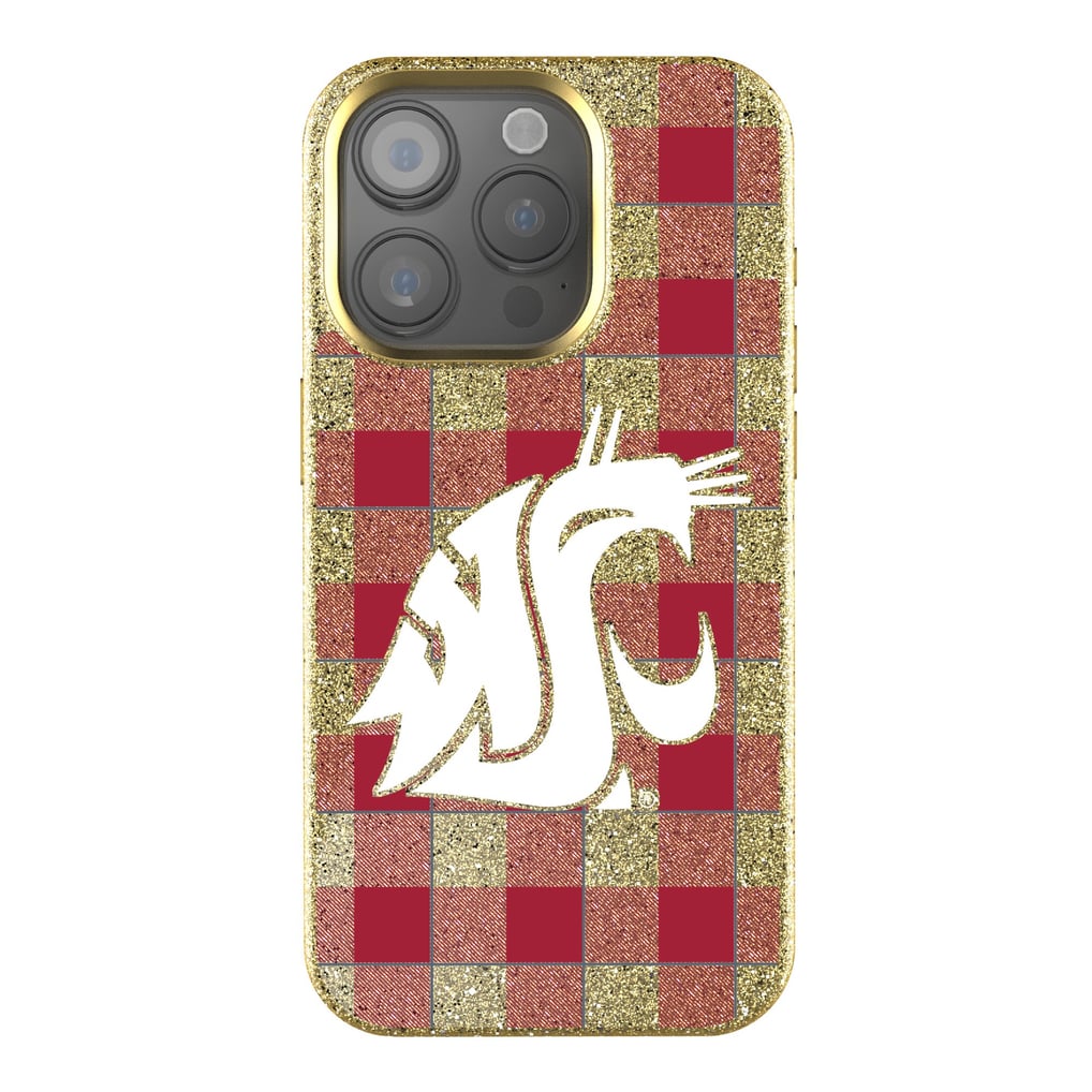 Washington State Cougars Keyscaper Plaid Bling iPhone Case