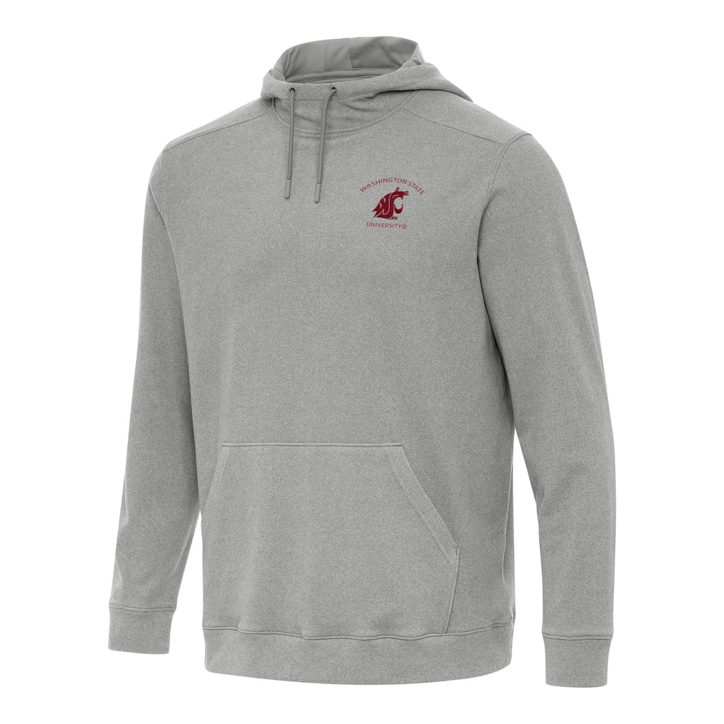 Washington State Cougars Antigua Cloud Pullover Hoodie - Heather Gray