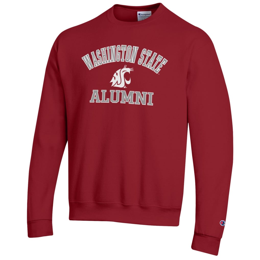  Washington State Cougars Champion Alumni Logo Arch Pullover Sweatshirt - Crimson