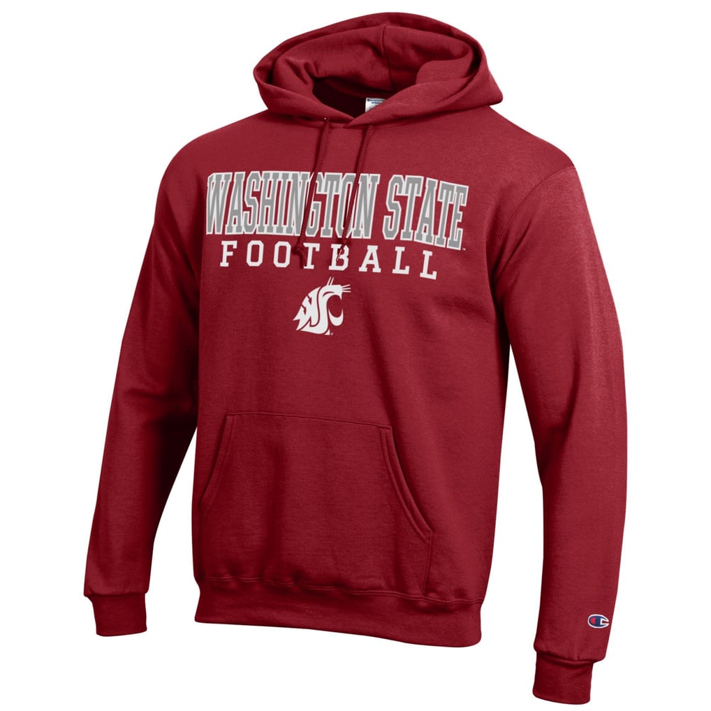 Washington State Cougars Champion Football Stack Pullover Hoodie - Crimson