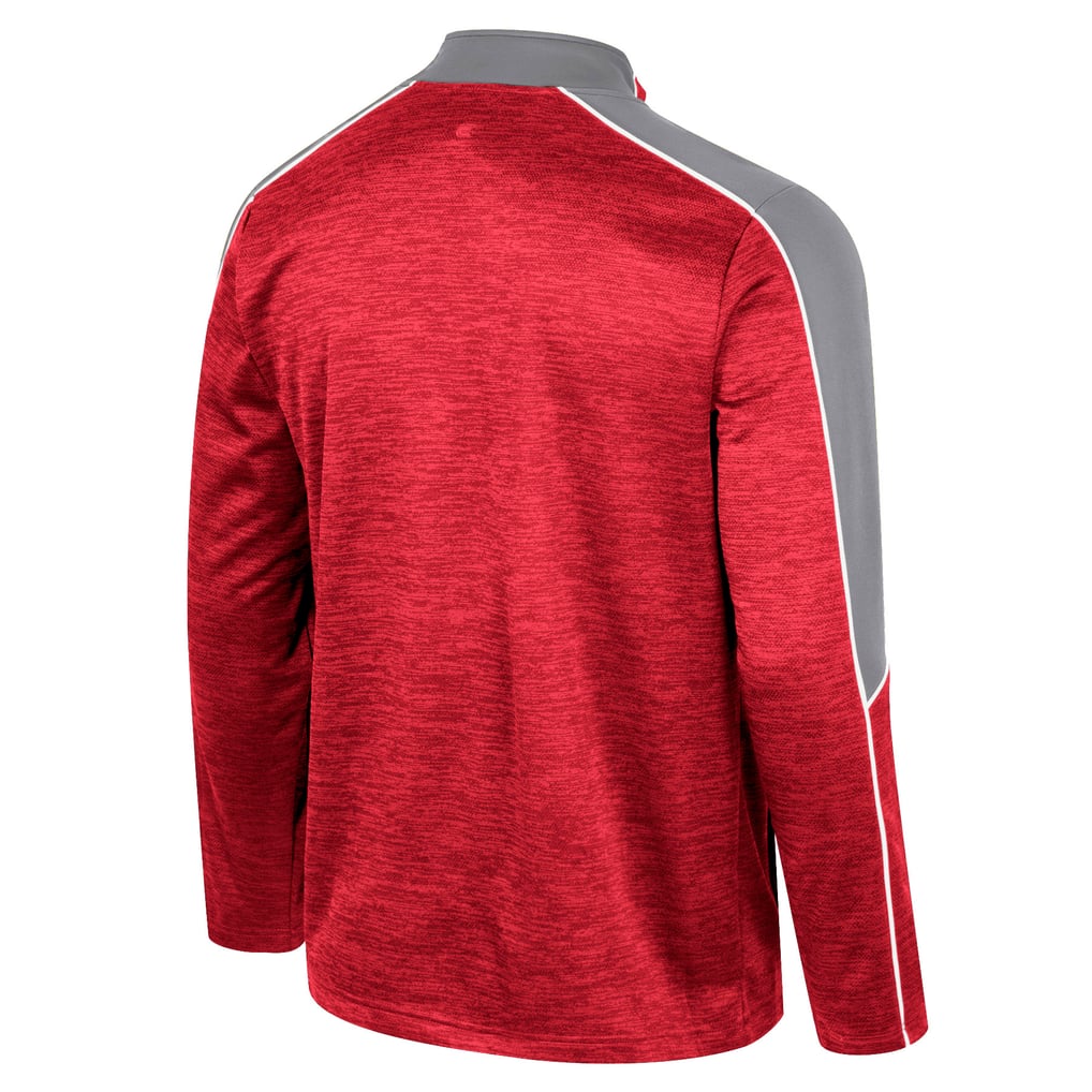 Washington State Cougars Colosseum Marled Half-Zip Jacket - Cardinal