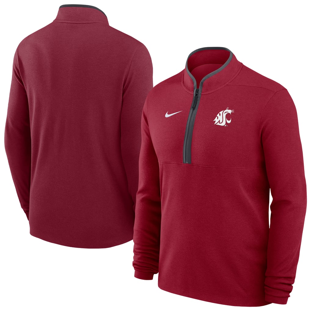 Washington State Cougars Nike Basketball Victory Dri-FIT Half-Zip Pullover - Crimson