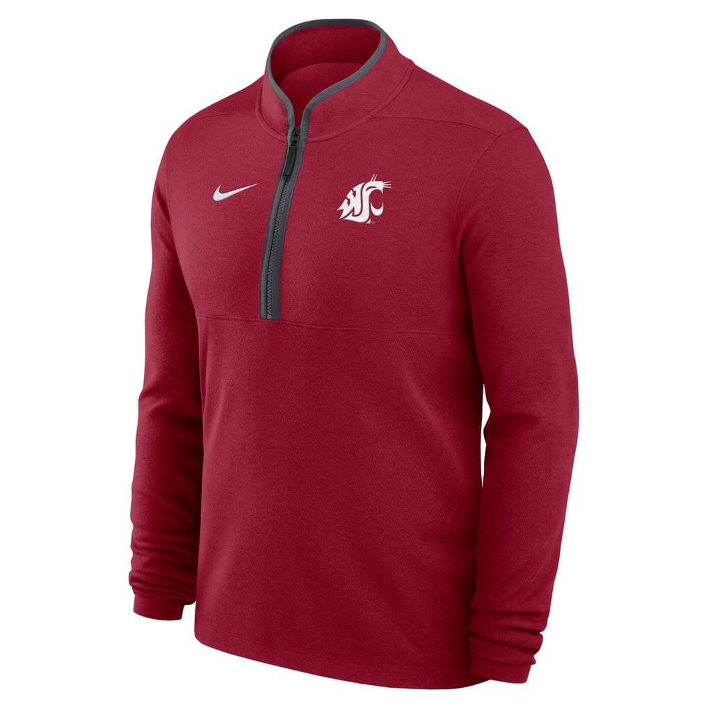 Washington State Cougars Nike Basketball Victory Dri-FIT Half-Zip Pullover - Crimson