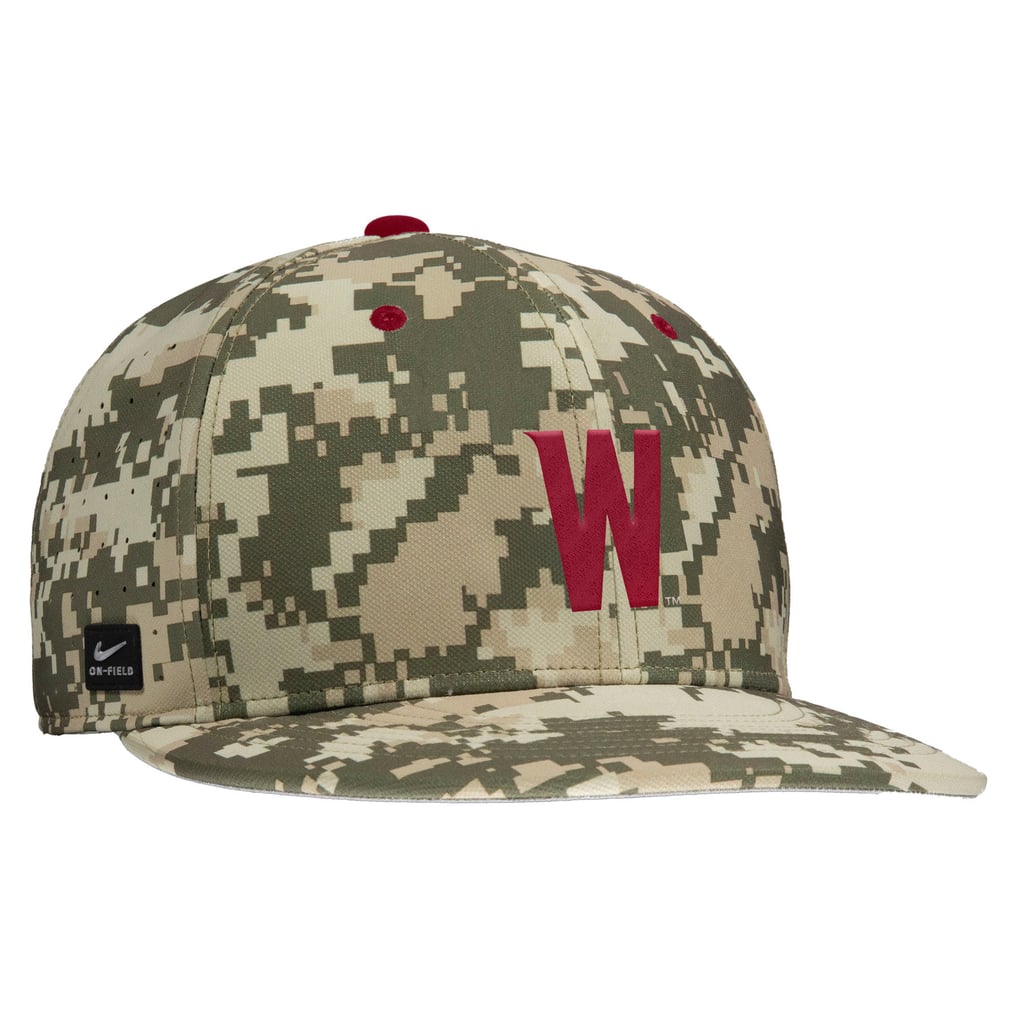 Washington State Cougars Nike On-Field Baseball Performance Fitted Hat - Digital Camo
