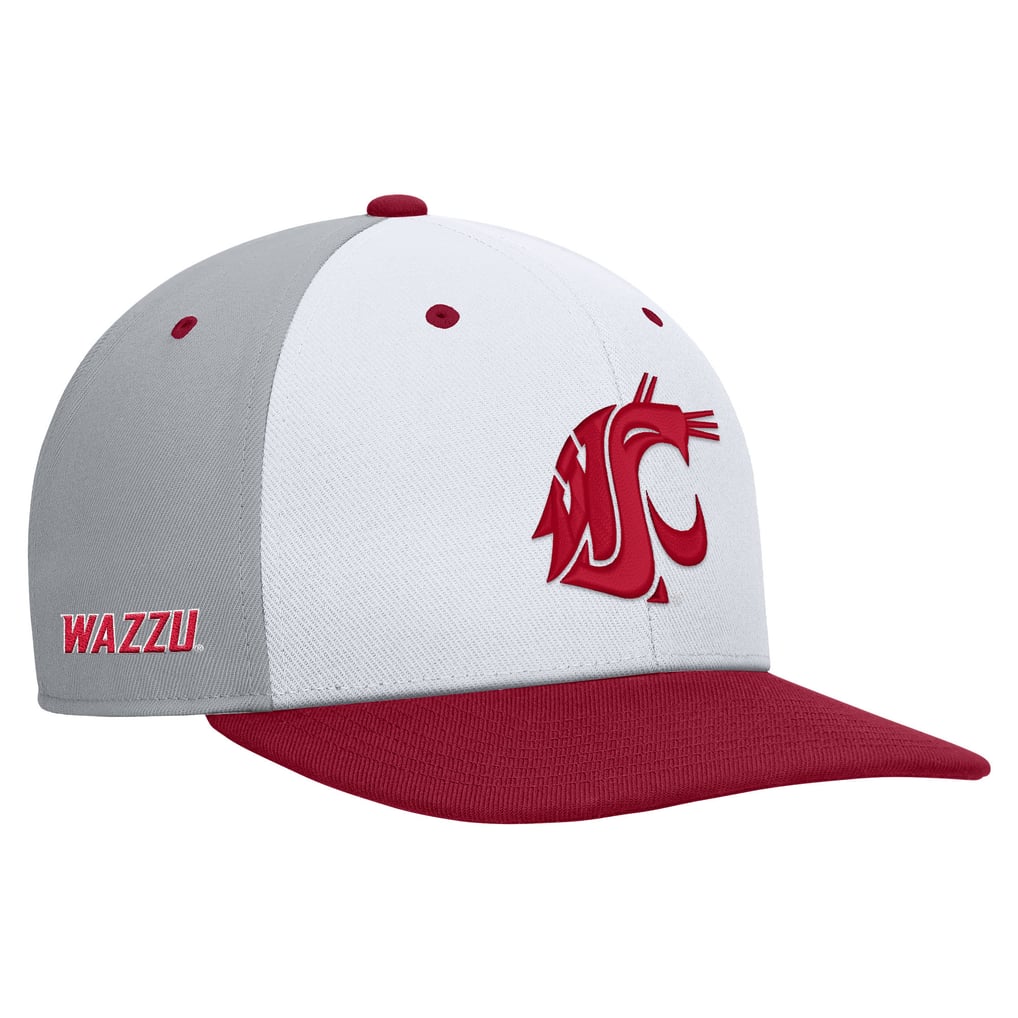 Washington State Cougars Nike Pro Performance Snapback Hat - White/Gray