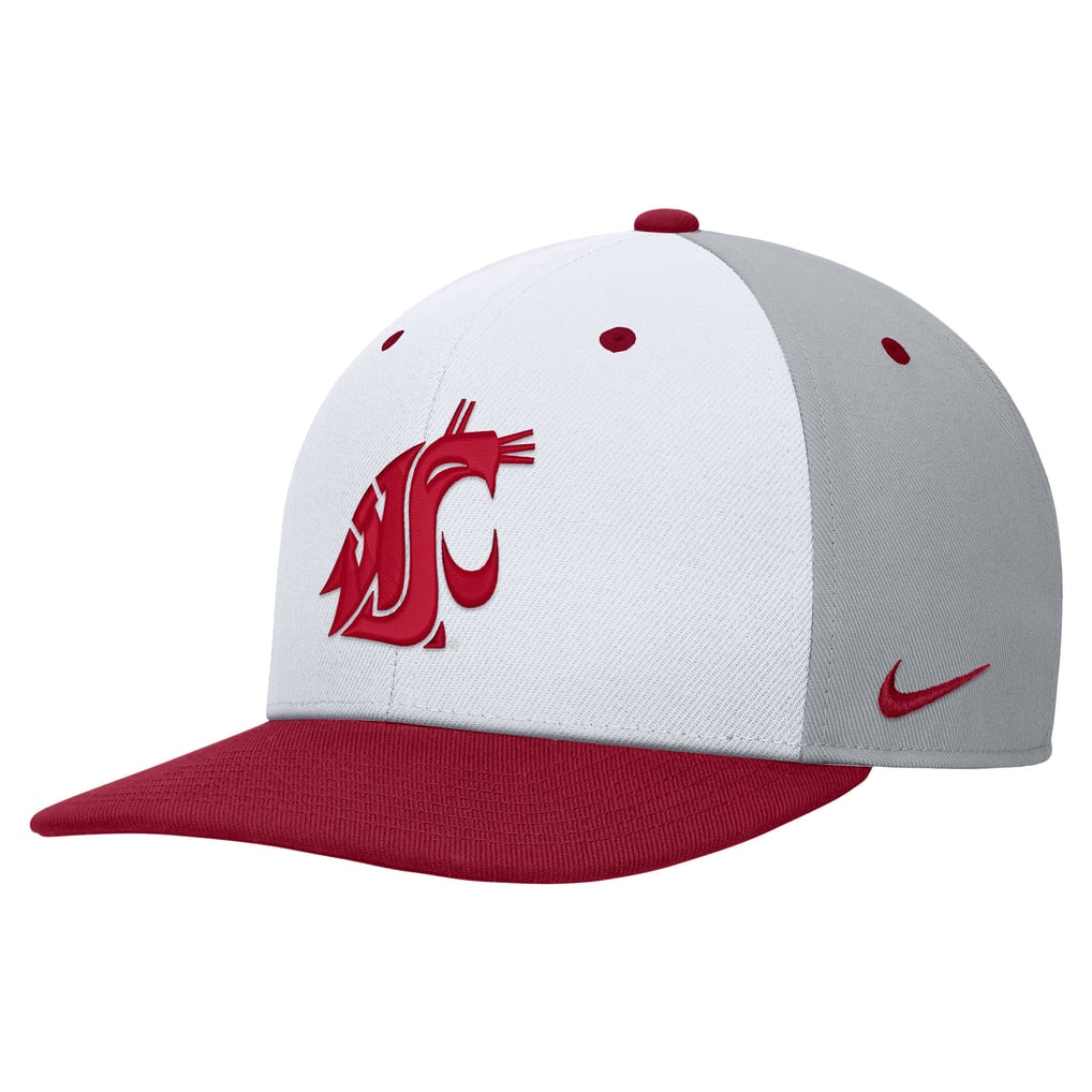Washington State Cougars Nike Pro Performance Snapback Hat - White/Gray