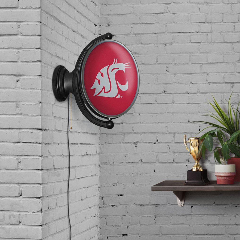 Washington State Cougars 21'' x 23'' Rotating Lighted Wall Sign