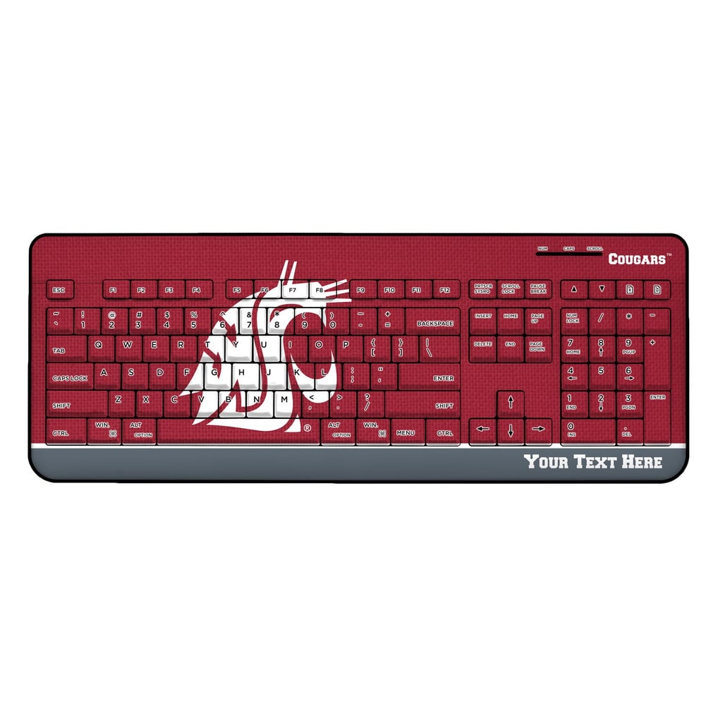 Washington State Cougars Personalized Wireless Keyboard