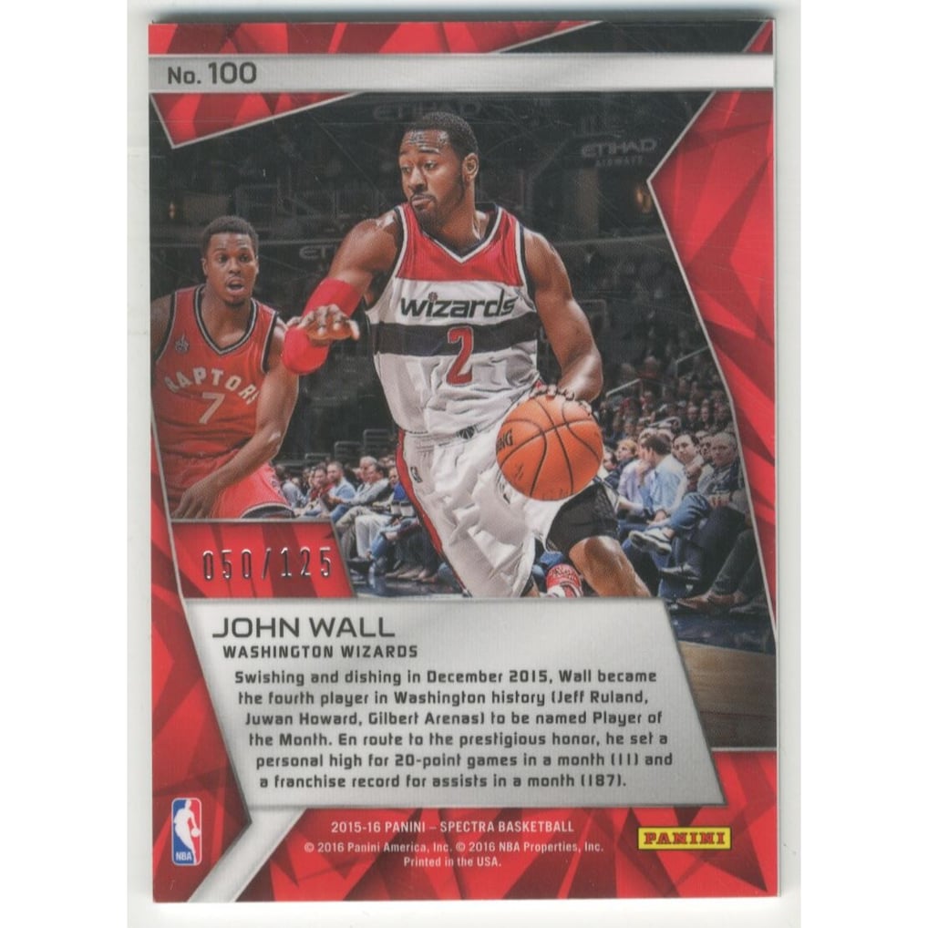 2015-16 Panini Spectra #100 John Wall