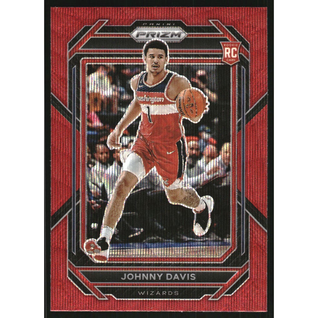 2022-23 Panini Prizm Prizms Ruby Wave #231 Johnny Davis