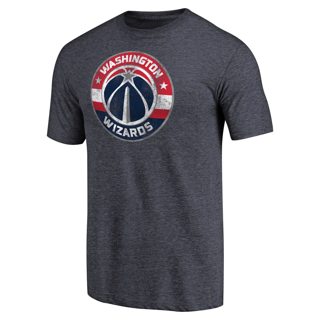 Washington Wizards Distressed Team Logo Tri-Blend T-Shirt - Heather Navy
