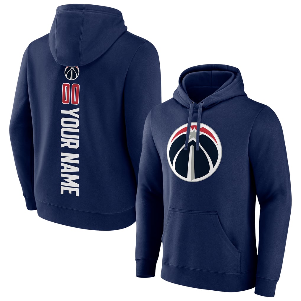 Washington Wizards Playmaker Personalized Name & Number Pullover Hoodie - Navy