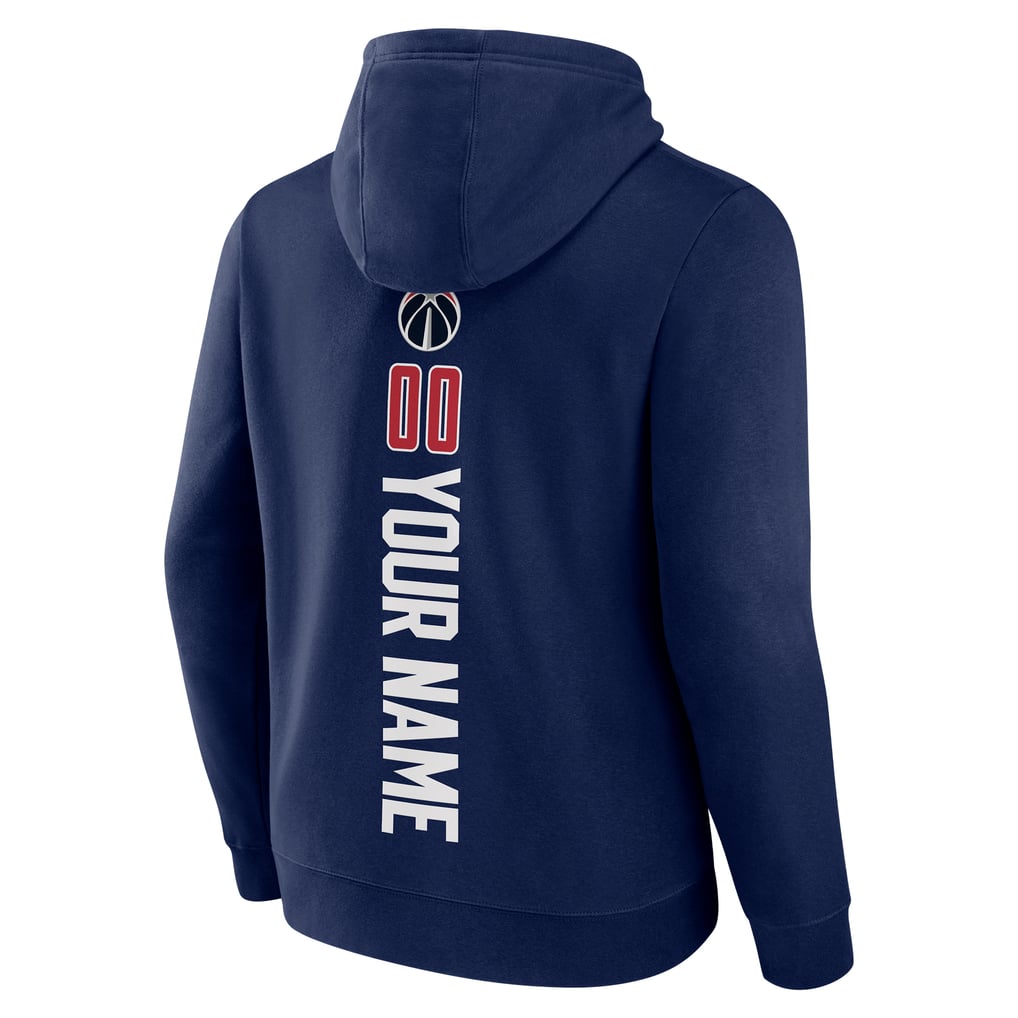 Washington Wizards Playmaker Personalized Name & Number Pullover Hoodie - Navy