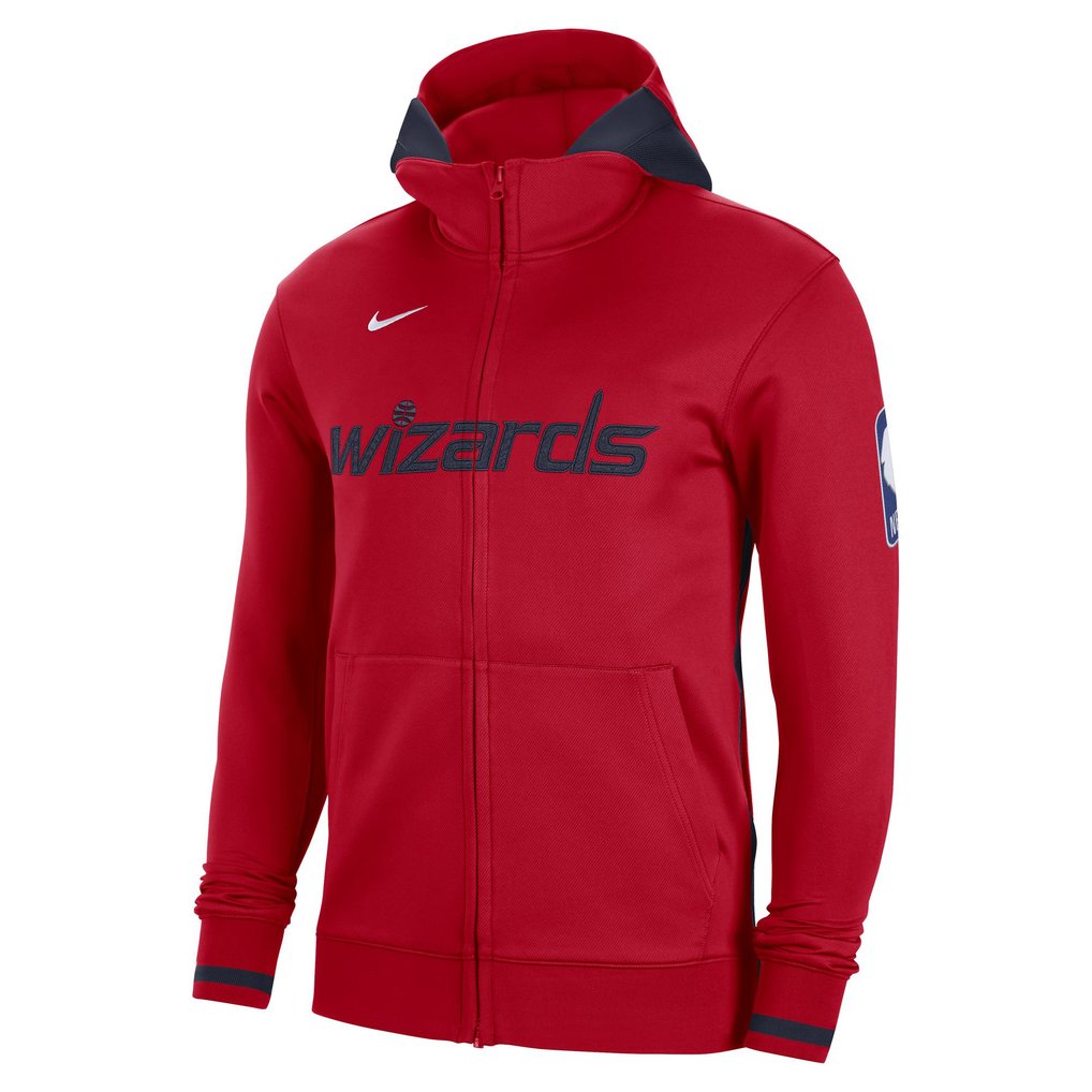 Washington Wizards Nike Authentic Showtime Performance Full-Zip Hoodie - Red