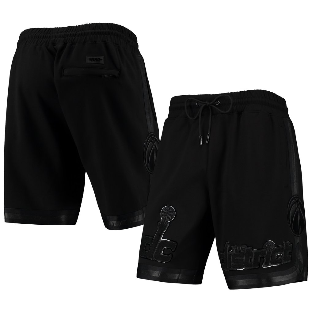 Washington Wizards Pro Standard Triple Black Gloss Shorts