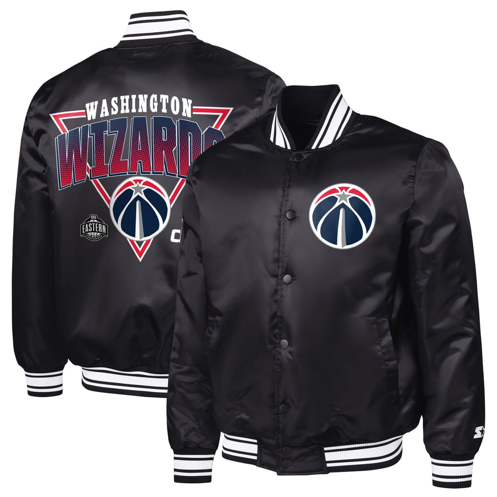  Washington Wizards Starter Triangle Full-Snap Varsity Jacket - Black