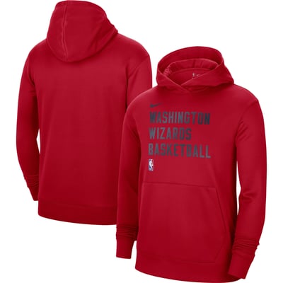 Washington Wizards Nike Unisex 2023/24 Performance Spotlight On-Court Practice Pullover Hoodie - Red