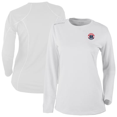 Washington Wizards Columbia Women's Omni-Wick Shotgun Pullover Top - White