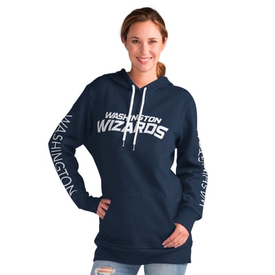 Washington Wizards G-III 4Her by Carl Banks Women's Base Coach Pullover Hoodie - Navy