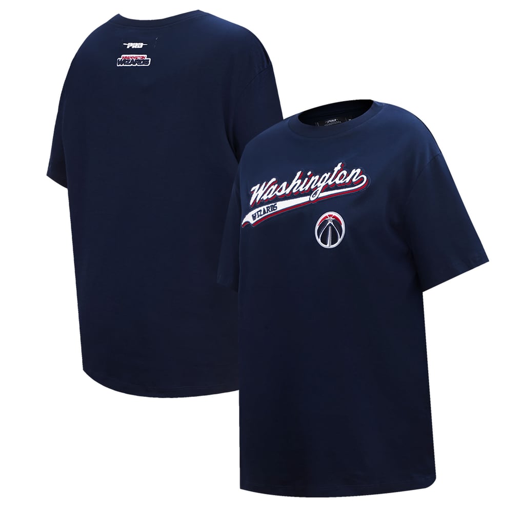 Washington Wizards Pro Standard Women's Script Boyfriend T-Shirt - Navy