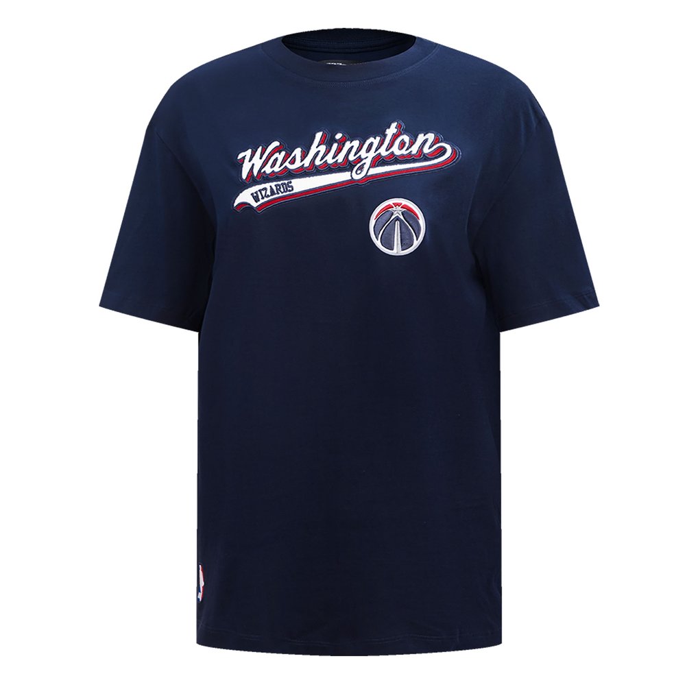Washington Wizards Pro Standard Women's Script Boyfriend T-Shirt - Navy