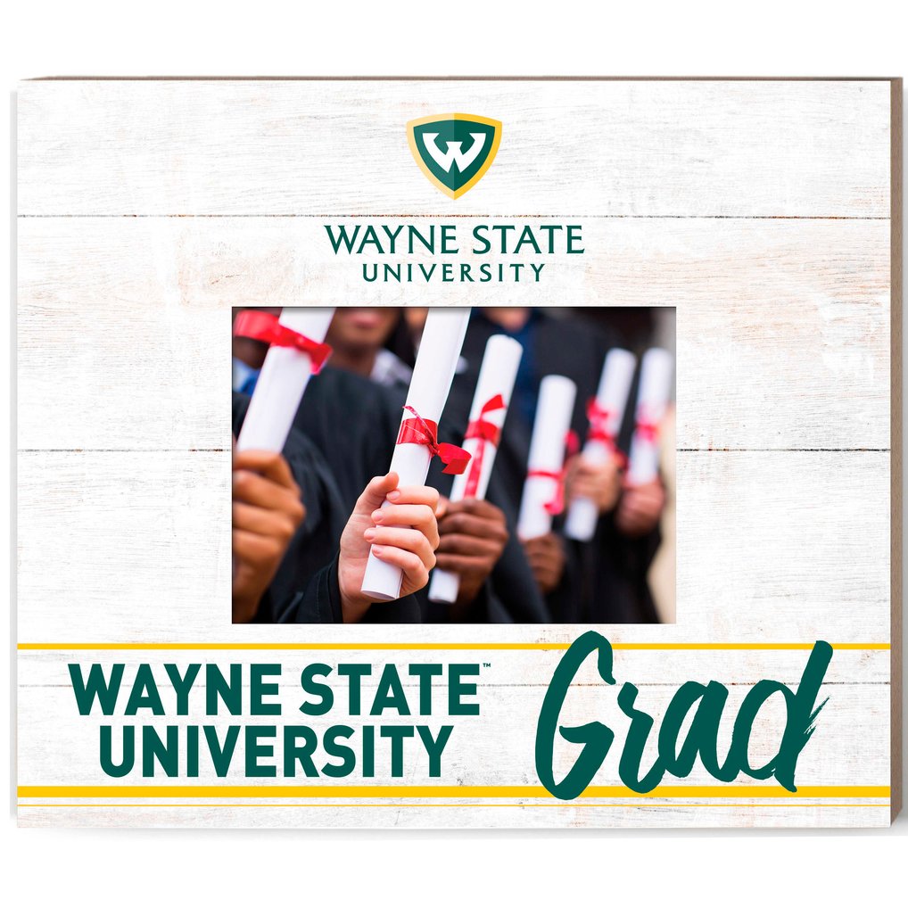  Wayne State Warriors  13.5" x 11.5" Grad Frame
