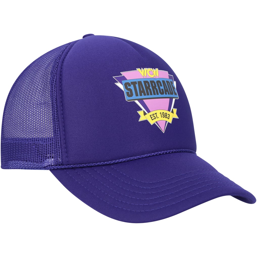 WCW Chalk Line Trucker Adjustable Hat - Purple