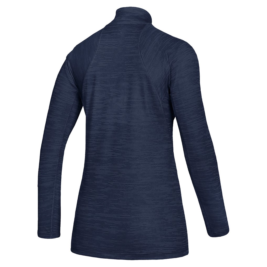  Weber State Wildcats adidas Women's Game Mode Performance Quarter-Zip Pullover Top - Navy
