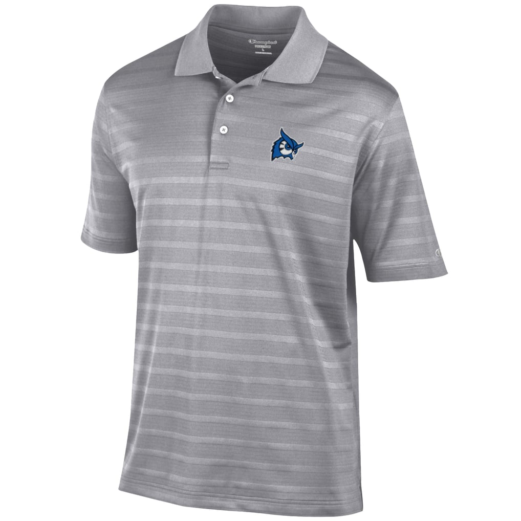 Westfield State Owls Champion Textured Solid Polo - Gray