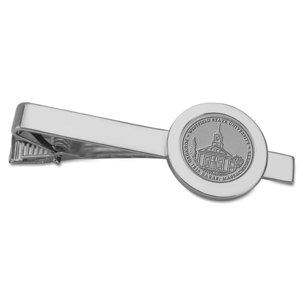 Westfield State Owls Logo Tie Bar - Silver