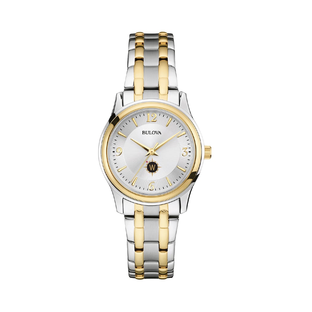Willamette Bearcats Bulova Women's Classic Two-Tone Round Watch - Silver