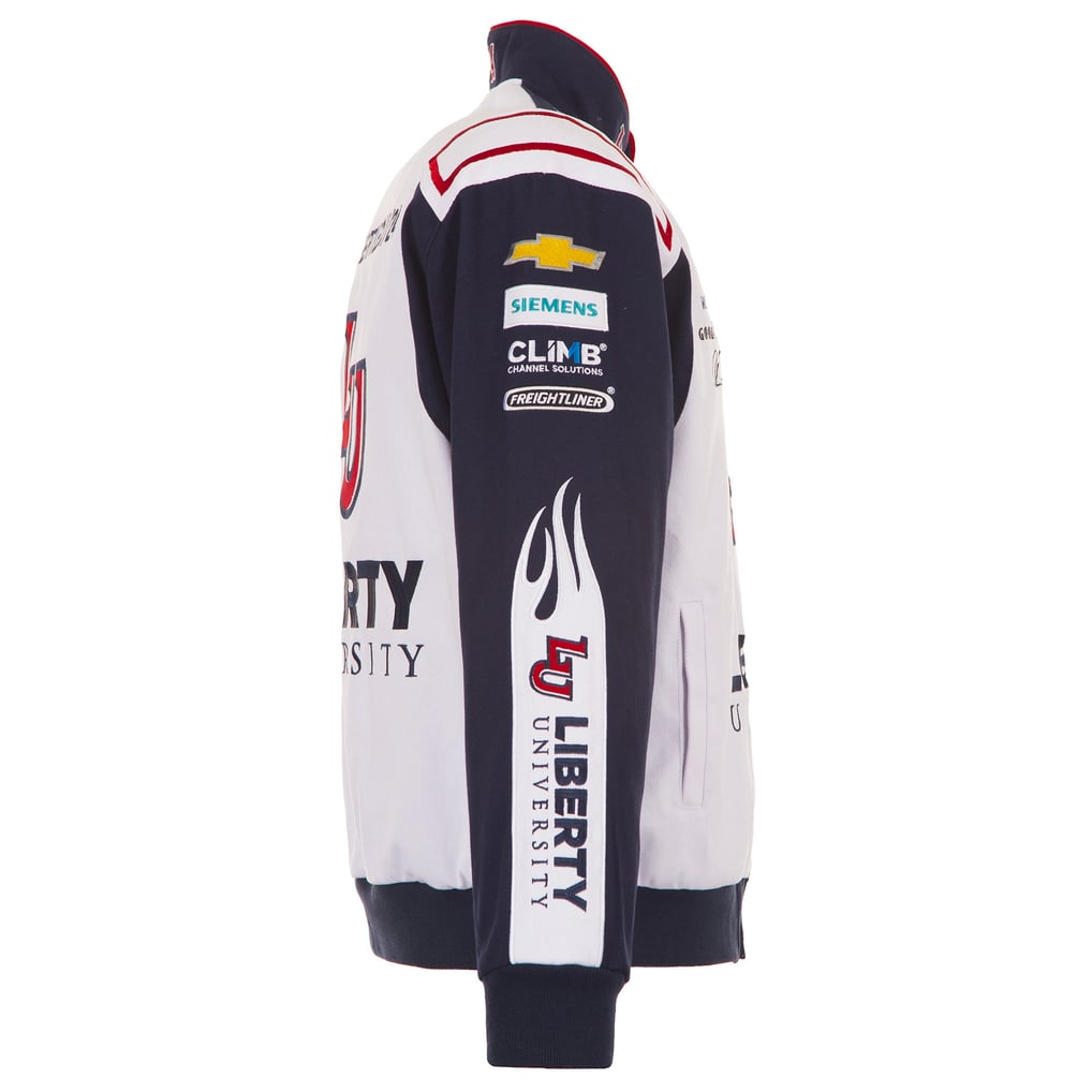  William Byron JH Design Liberty University Full-Snap Twill Uniform Jacket - White