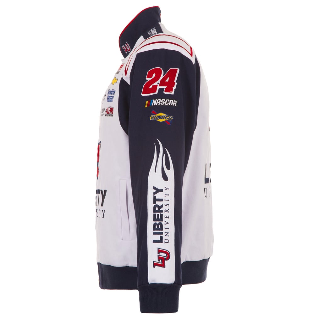  William Byron JH Design Liberty University Full-Snap Twill Uniform Jacket - White