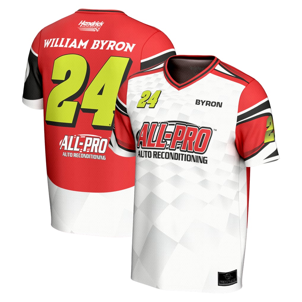  William Byron ProSphere All Pro Soccer Jersey - Red/White