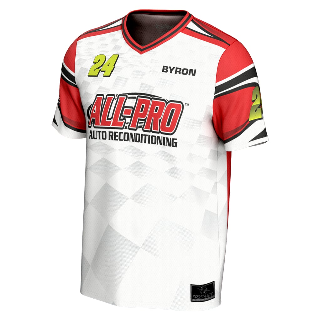 William Byron ProSphere All Pro Soccer Jersey - Red/White