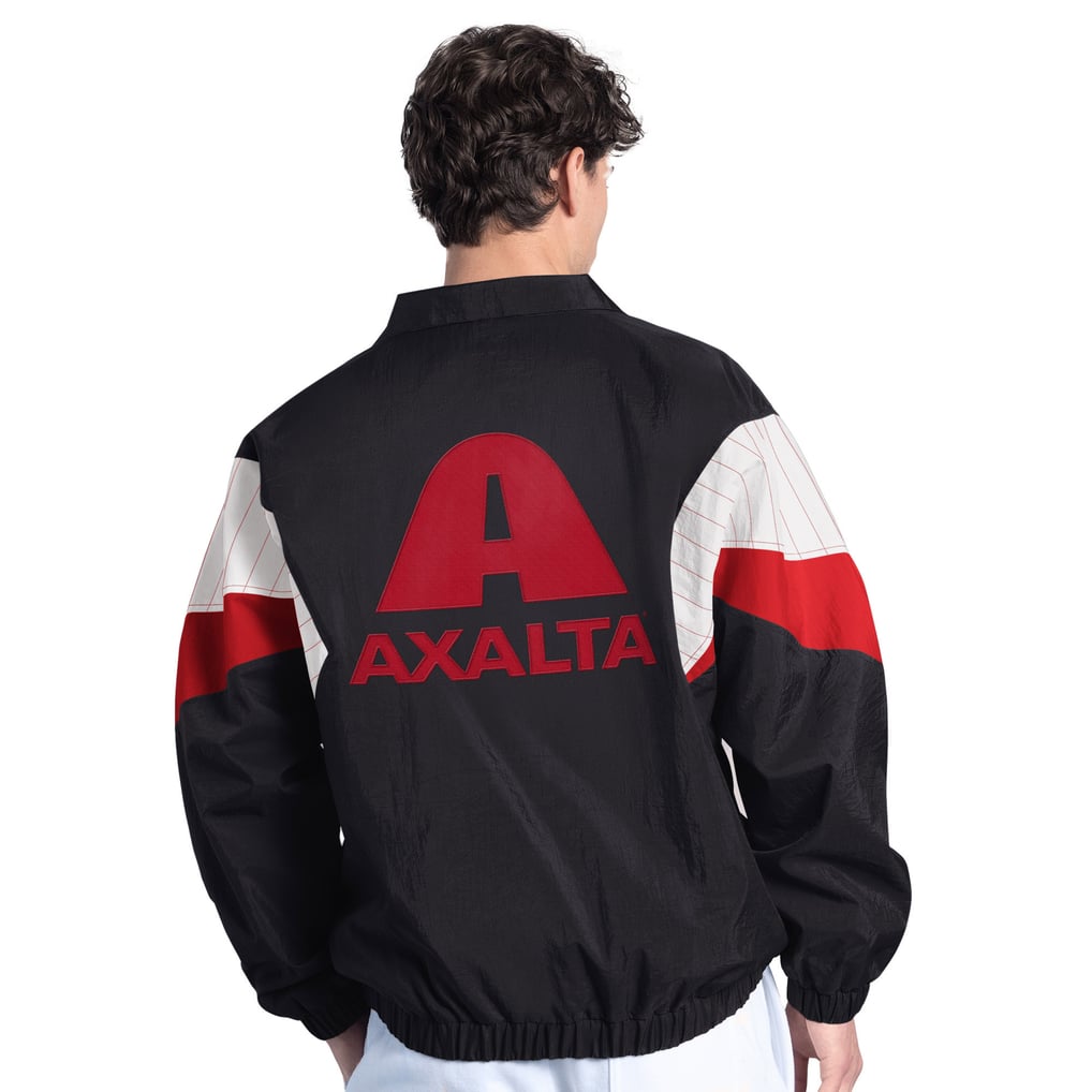 William Byron Starter Axalta Yard Line Full-Zip Jacket - Black/Red