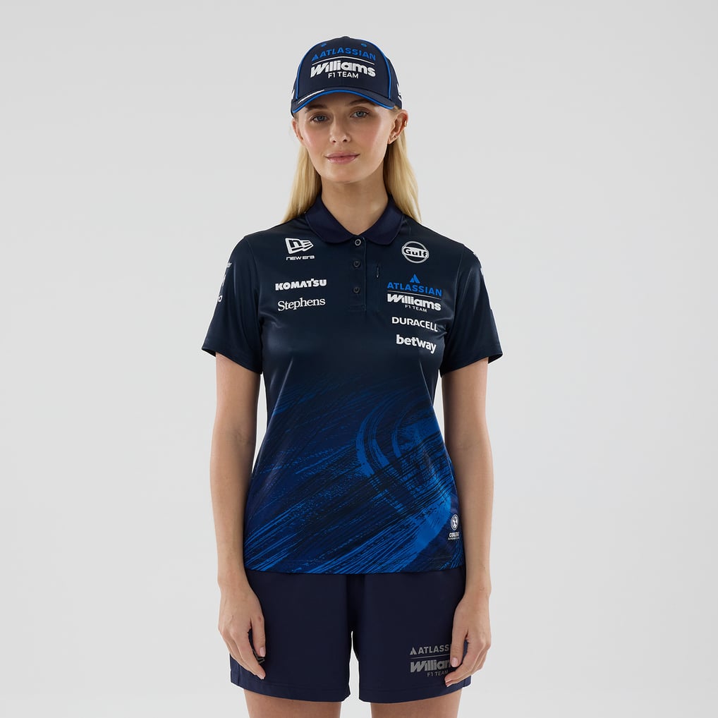 Williams Racing New Era Women's Tech Polo - Navy
