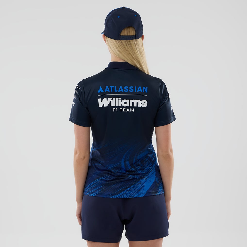 Williams Racing New Era Women's Tech Polo - Navy