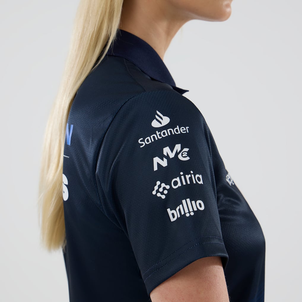 Williams Racing New Era Women's Tech Polo - Navy