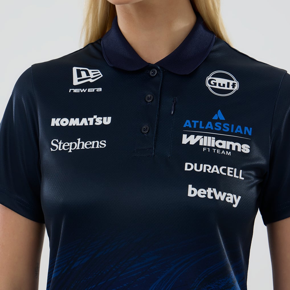 Williams Racing New Era Women's Tech Polo - Navy