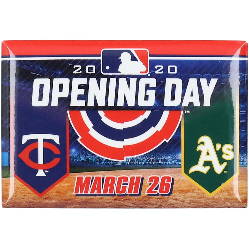 Minnesota Twins vs. Athletics WinCraft Opening Day 2020 Magnet