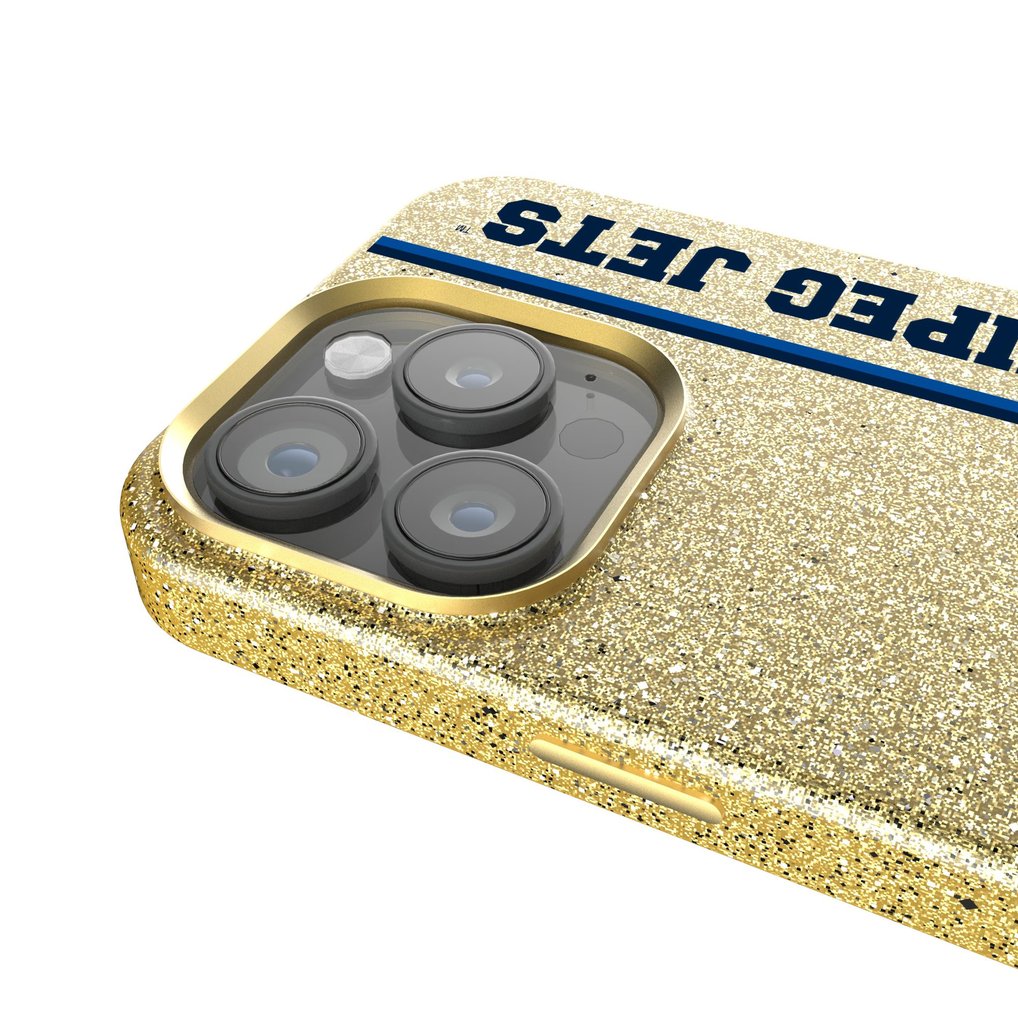 Winnipeg Jets Keyscaper Sidebar Bling iPhone Case - Gold