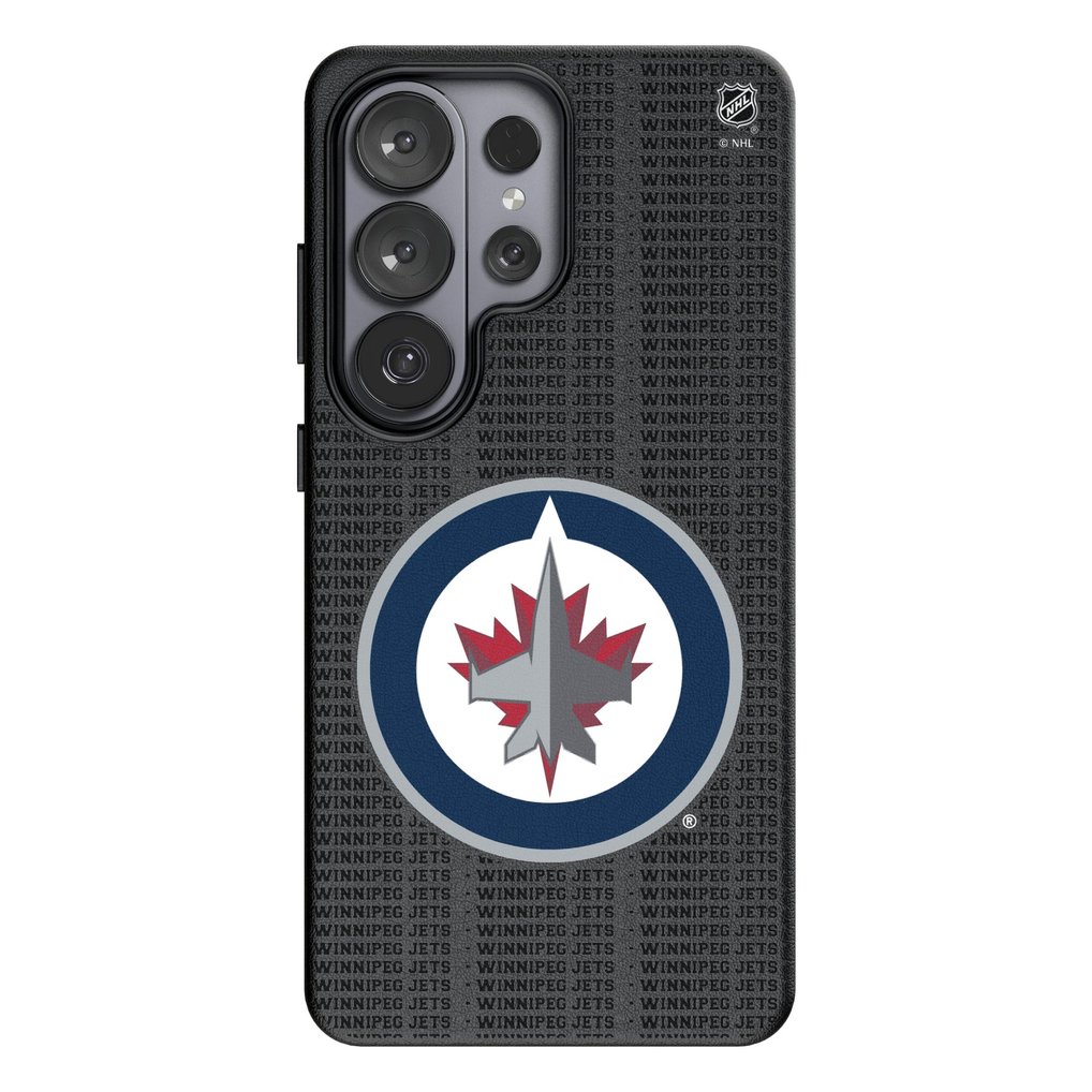 Winnipeg Jets Keyscaper Text Backdrop Galaxy Magnetic Bump Case