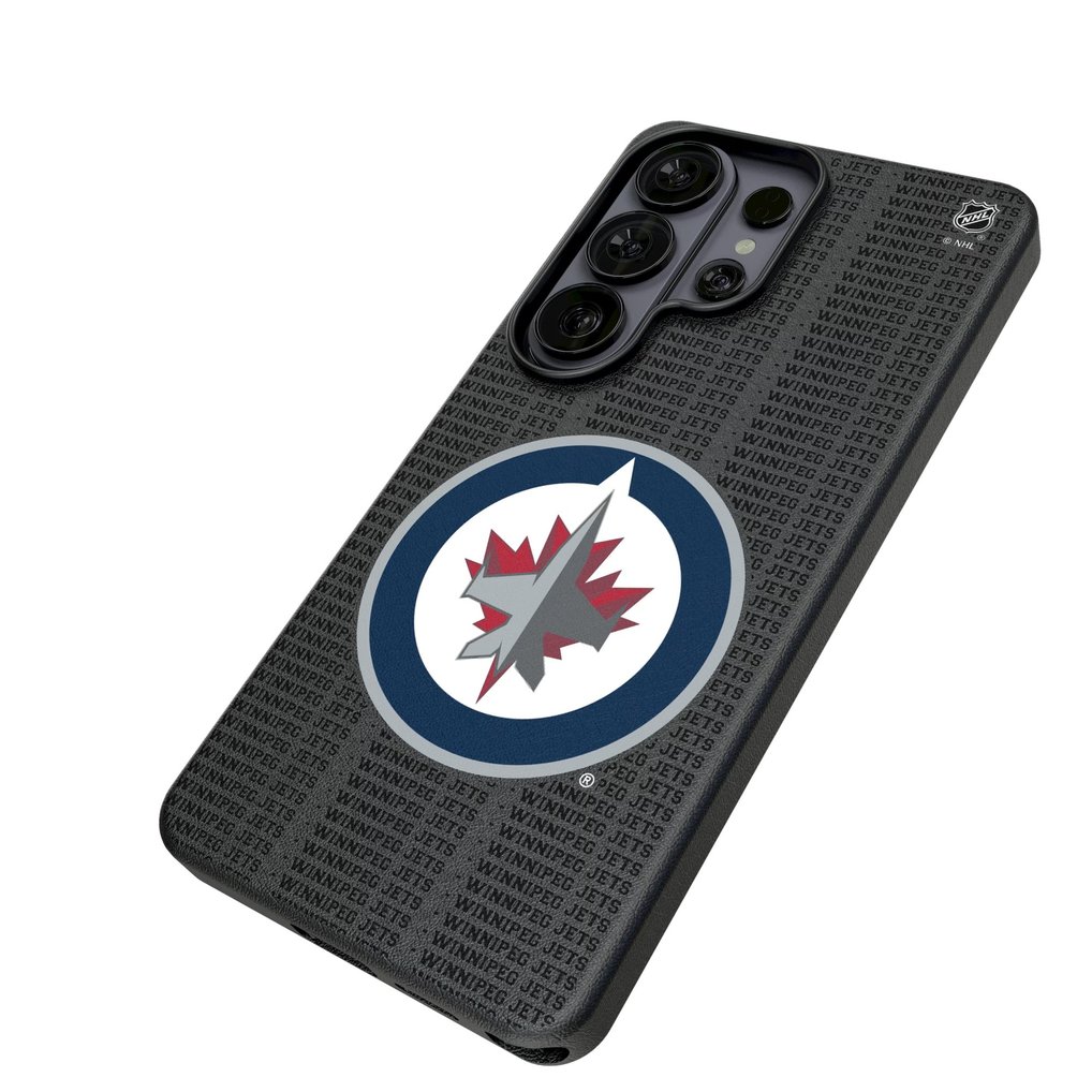Winnipeg Jets Keyscaper Text Backdrop Galaxy Magnetic Bump Case