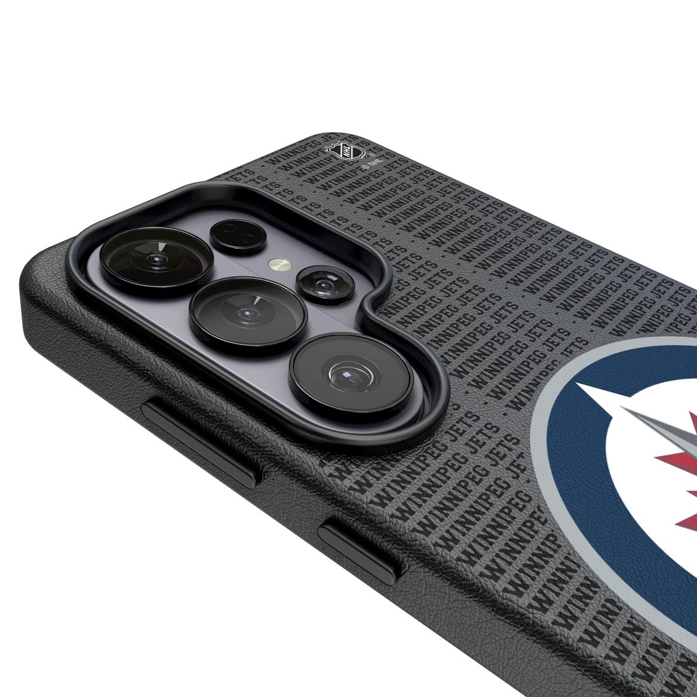 Winnipeg Jets Keyscaper Text Backdrop Galaxy Magnetic Bump Case