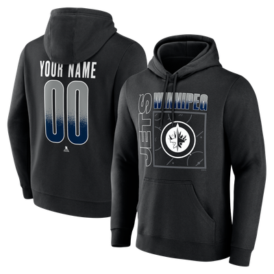 Winnipeg Jets  Home Ice Pop Personalized Name & Number Hoodie - Black