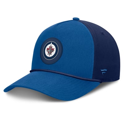 Winnipeg Jets Fanatics Authentic Pro Rink A-Frame Adjustable Hat - Blue