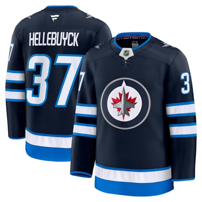 Connor Hellebuyck Winnipeg Jets Fanatics Home Premium Jersey - Navy