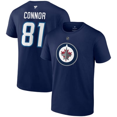 Kyle Connor Winnipeg Jets Fanatics Authentic Stack Name & Number T-Shirt - Navy